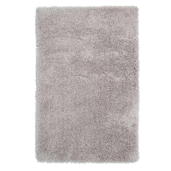 (C100) Mixed Silver Shag Accent Rug, 3x5