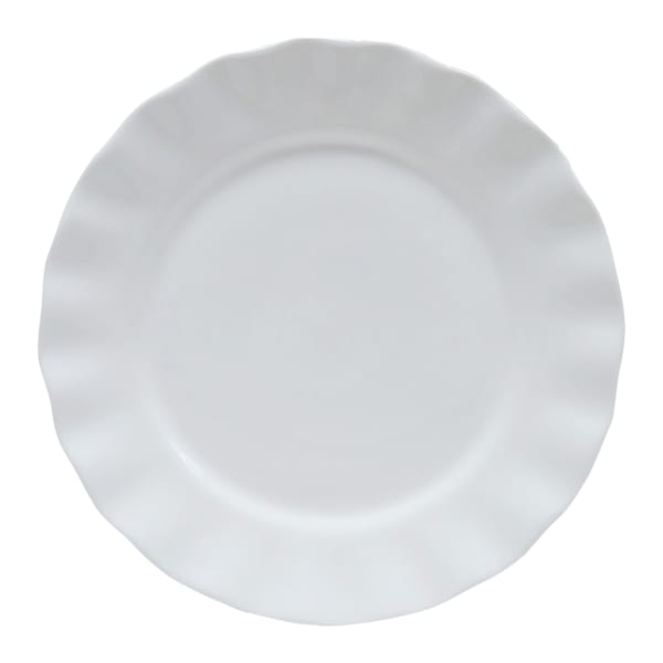 Willow Crossley White Ruffle Dessert Plate