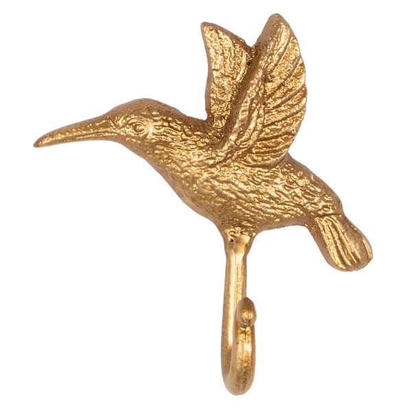 Honeybloom Gold Metal Bird Wall Hook, 5x6