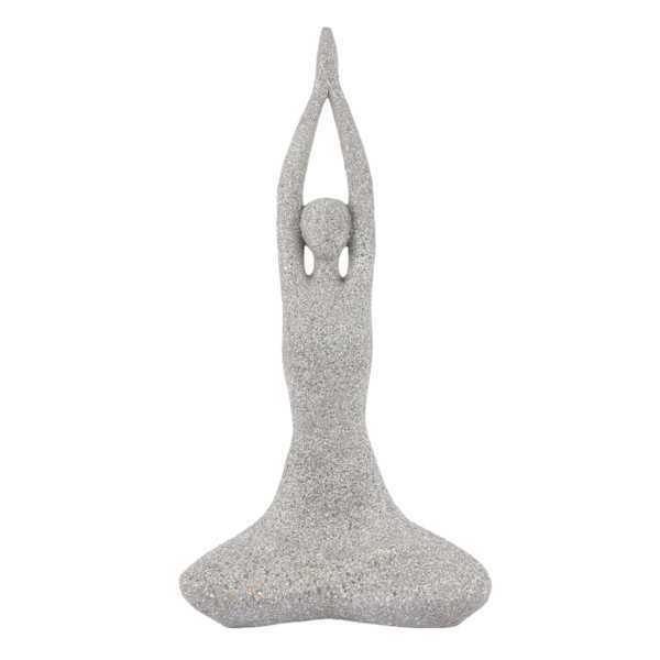 Peaceful Yoga Outdoor Garden Statue, 22"