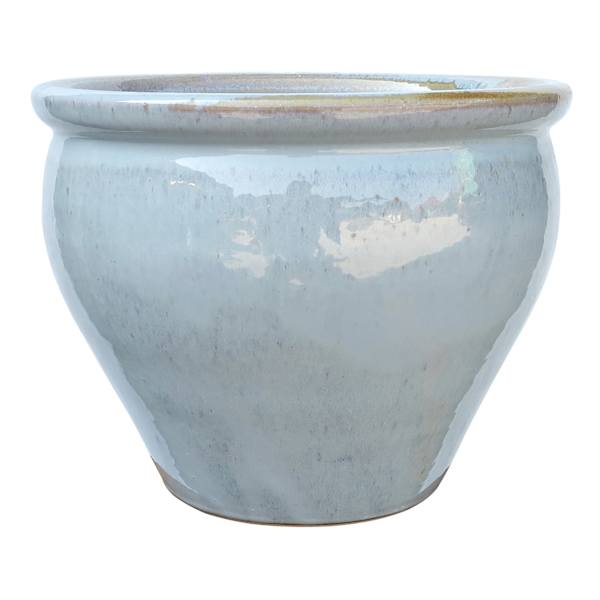 Honeybloom Mews Grey Ceramic Outdoor Planter, Extra Large