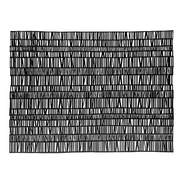 Makara Black Placemat, 13x18