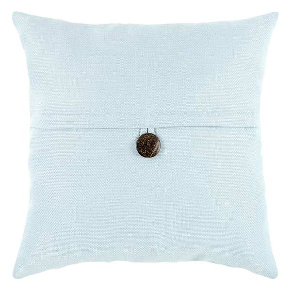 Clayton Light Button Throw Pillow, 24"