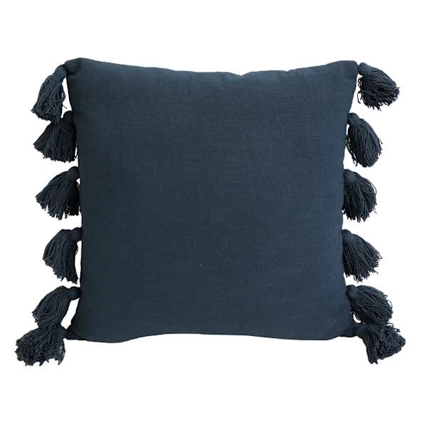 Found & Fable Austin Orion Blue Tassel Throw Pillow, 18"