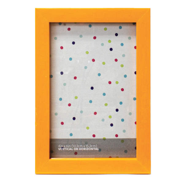 Tiny Dreamers Blazing Orange Tabletop Picture Frame, 4x6