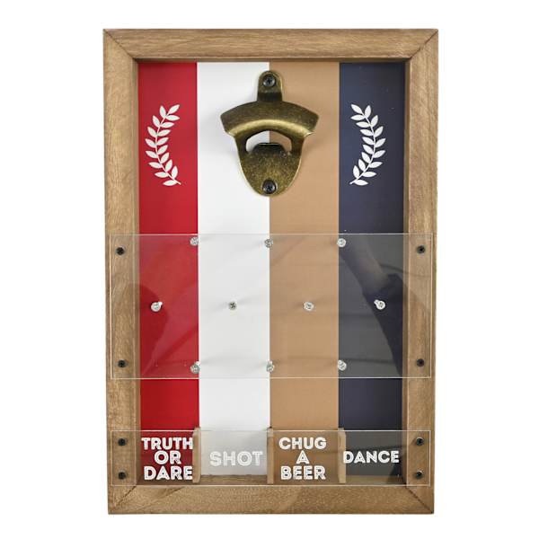 Plinko Game Wall Bottle Opener, 8x12