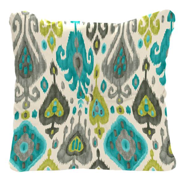 Paso Turquoise Outdoor Tufted Back Cushion