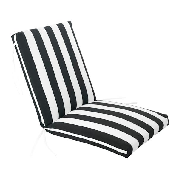 Providence Awning Striped Outdoor Hinged Chair Cushion