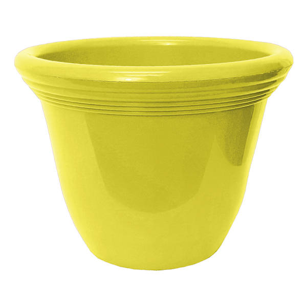 Yellow Capri Outdoor Planter, 12"