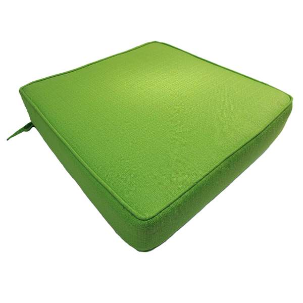 Kiwi Green Canvas Single Outdoor Deep Seat Cushion