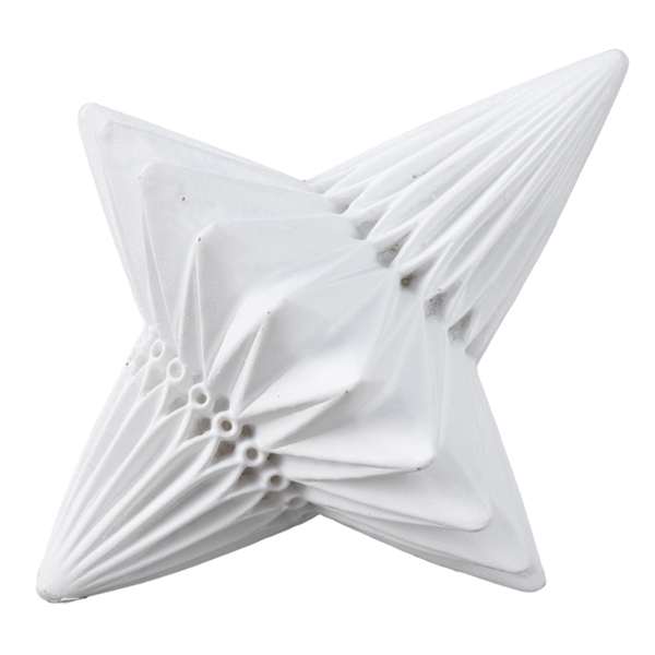 Found & Fable White Origami Design Figurine, 5"