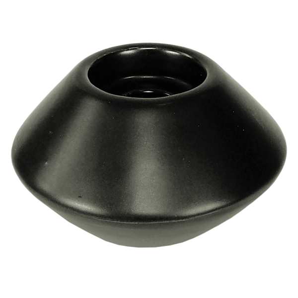 Found & Fable Black Ceramic Votive Candle Holder, 4"