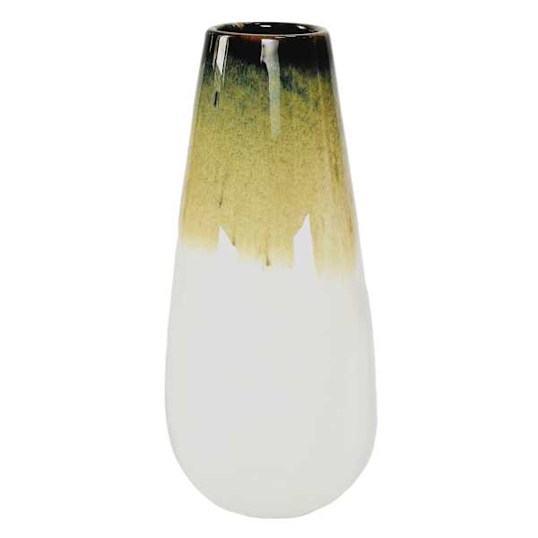 Found & Fable Brown Reactive Glaze Ceramic Vase, 12"