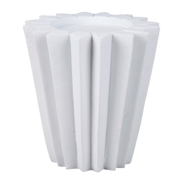 Found & Fable White Origami Design Tealight Candle Holder, 4"