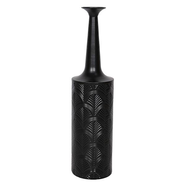 Black Metal Vase, 27"