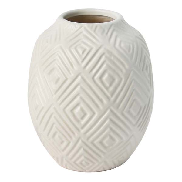 Eileen White Vase, 6"