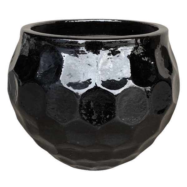 Black Honeycomb Outdoor Planter, Small