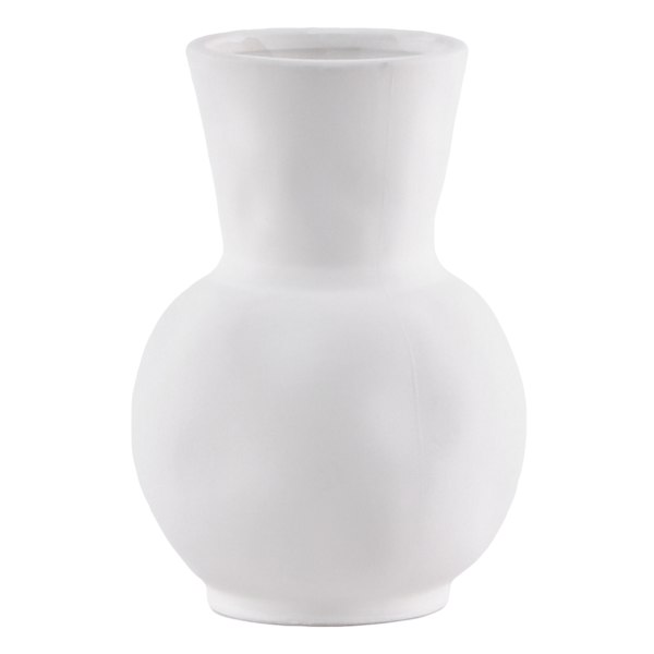 Tracey Boyd White Ceramic Vase, 6"