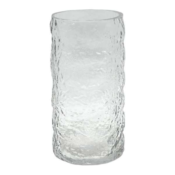 Ty Pennington Clear Bubble Glass Cylinder Vase, 8"