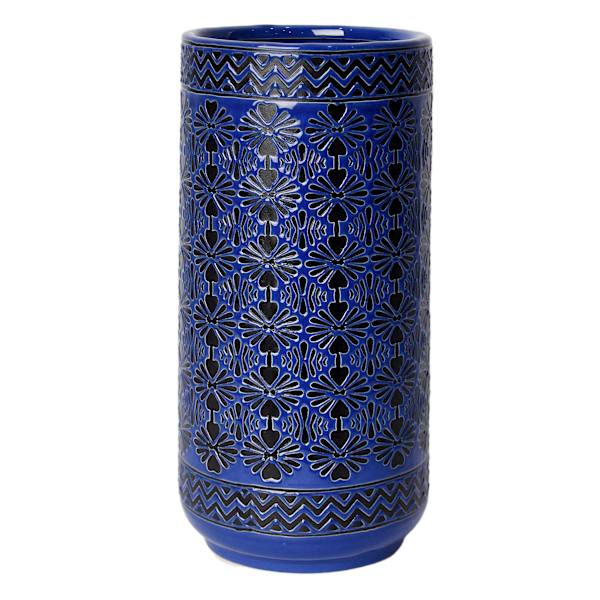 Tracey Boyd Blue Ceramic Vase, 12"