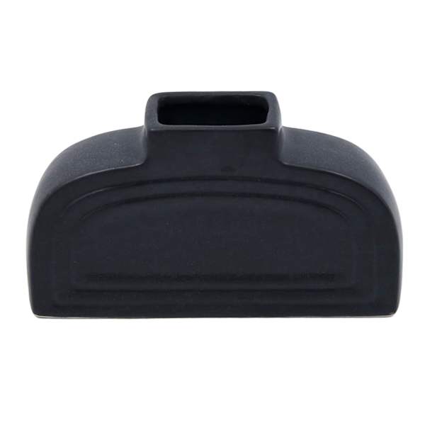 Tracey Boyd Black Ceramic Vase, 3.2"