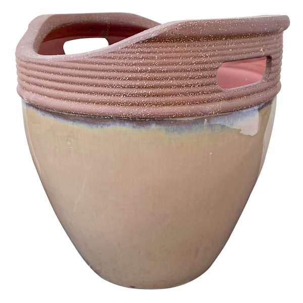 Sandy Honey Hued Outdoor Planter, Medium