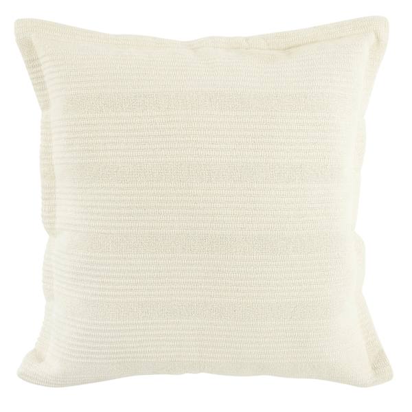 River White Ribbed Throw Pillow, 20"