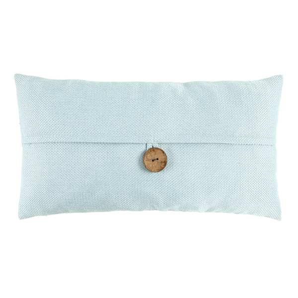 Clayton Light Button Oblong Throw Pillow, 13x24