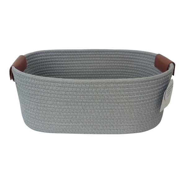 Trist Grey Rectangle Storage Bin, Large