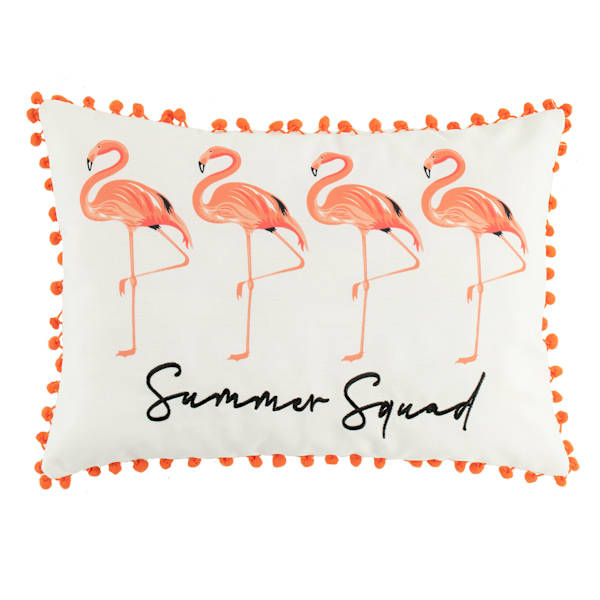 Summer Squad Outdoor Throw Pillow, 13x18