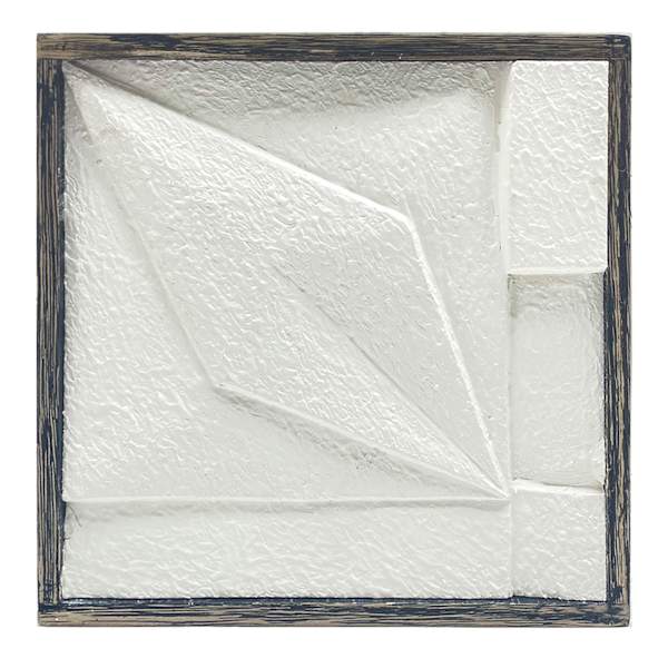 Found & Fable White Origami Design Vase, 8"