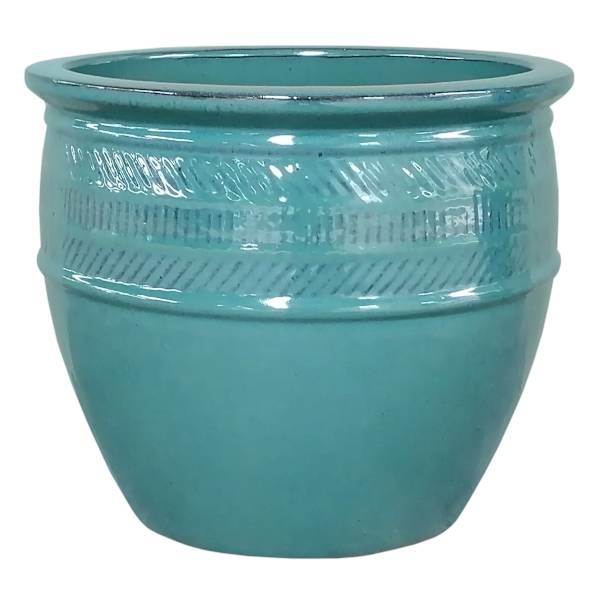 Dana Dark Turquoise Outdoor Planter, Extra Large
