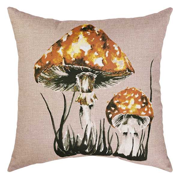 Honeybloom Field Cup Sesame Square Outdoor Throw Pillow, 16"