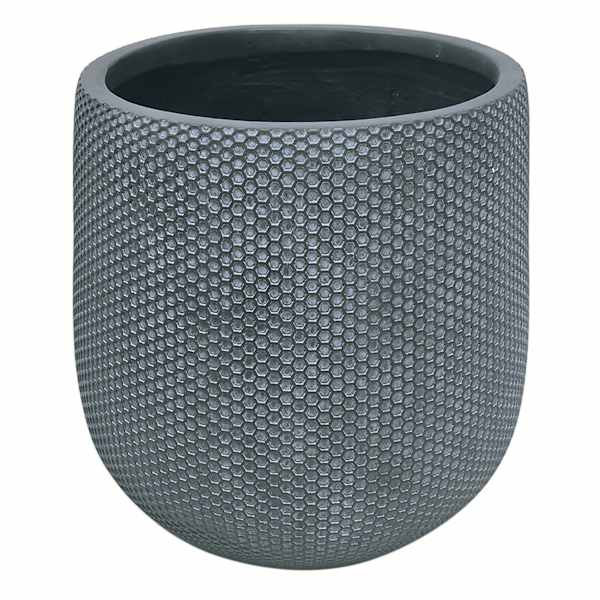 Bingham Jar Brown Fiber Clay Outdoor Planter, Medium