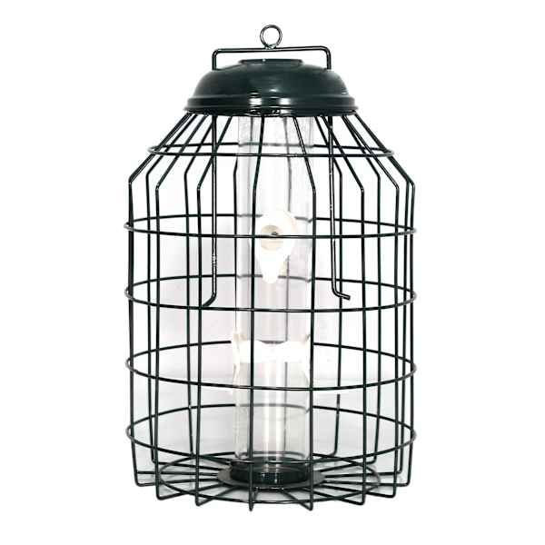 Green Squirrel Cage Bird Feeder, 14.5"