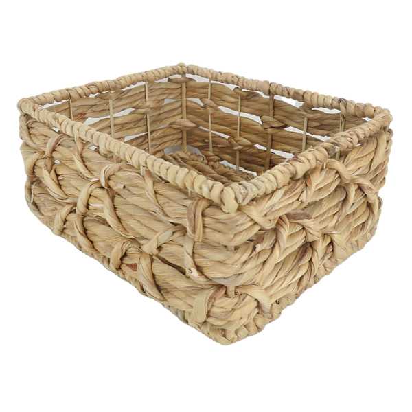 Found & Fable Kai Rectangle X Weave Storage Basket, Medium