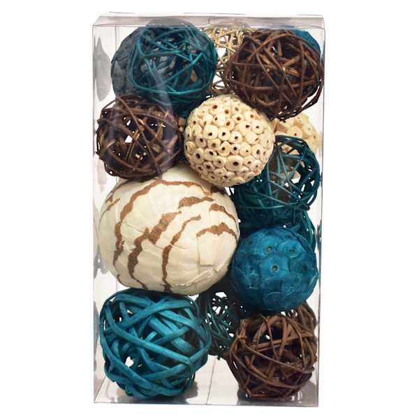 15-Piece Peacock Natural Orb Mix