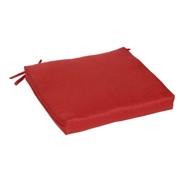 Tristin Cherry Red Premium Outdoor Square Seat Cushion