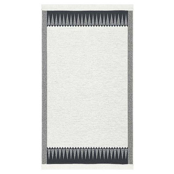 (D587) Found & Fable Arya Black & White Washable Accent Rug, 3x5