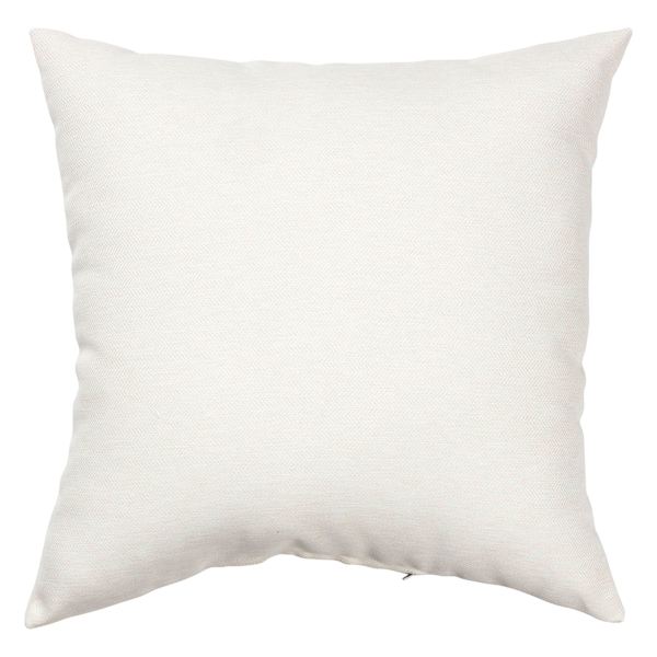 Tristan Heather White Premium Oversized Square Outdoor Throw Pillow, 20"