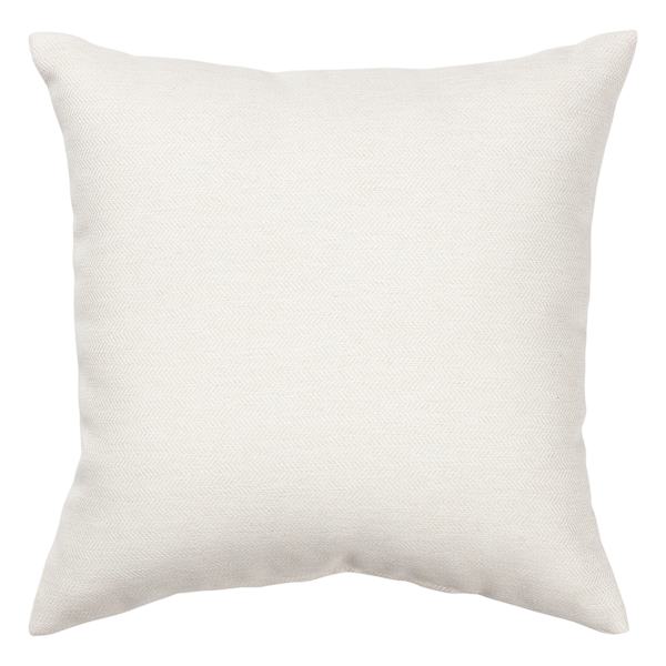 Tristan Heather White Premium Square Outdoor Throw Pillow, 16"
