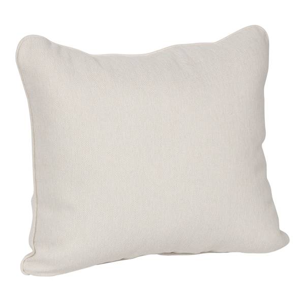 Tristan Heather White Premium Outdoor Corded Back Cushion