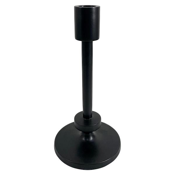 Black Taper Candle Holder, 8"