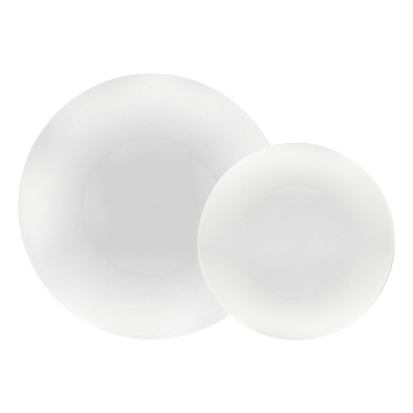 32-Count Plastic Contemporary Combo Dinner & Salad Plates