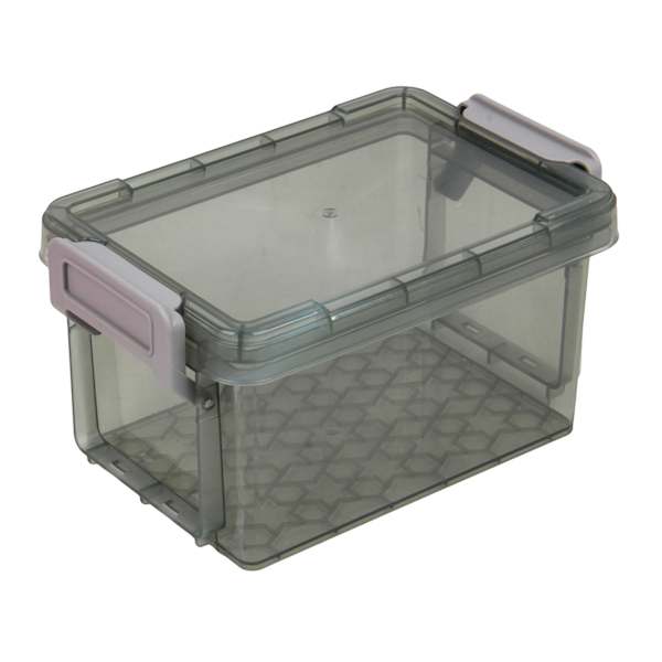 Grey Storage Box with Lid, 0.7l