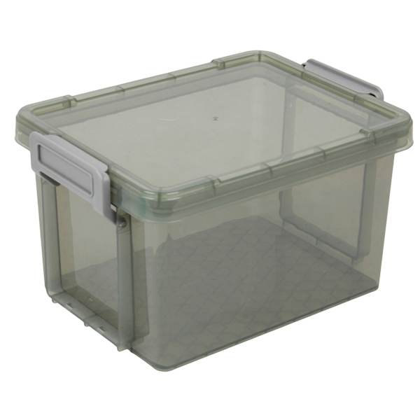Grey Storage Box with Lid, 2.7l