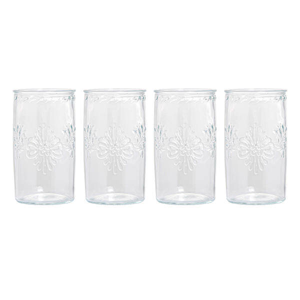 Set of 4 Global Market Flower Highball