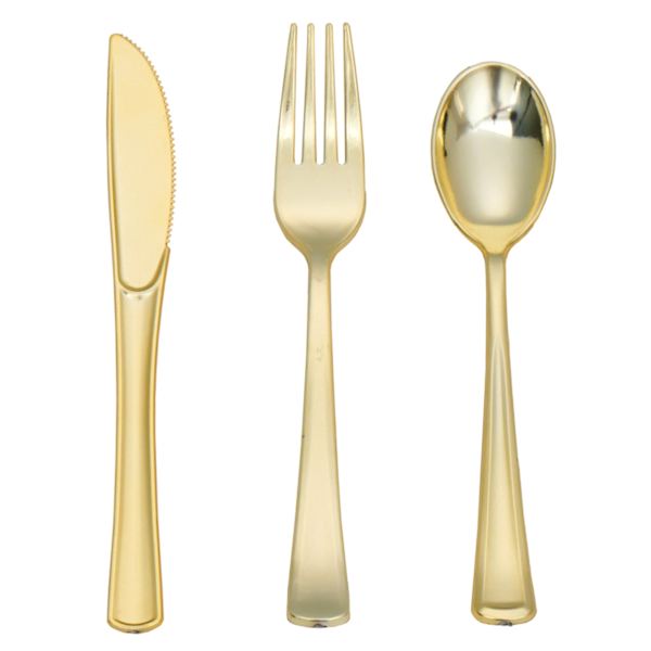 Set of 72 Gold Cutlery Set