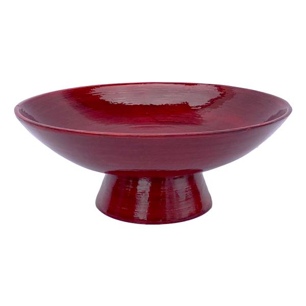 Red Bamboo Bowl, 13.5"