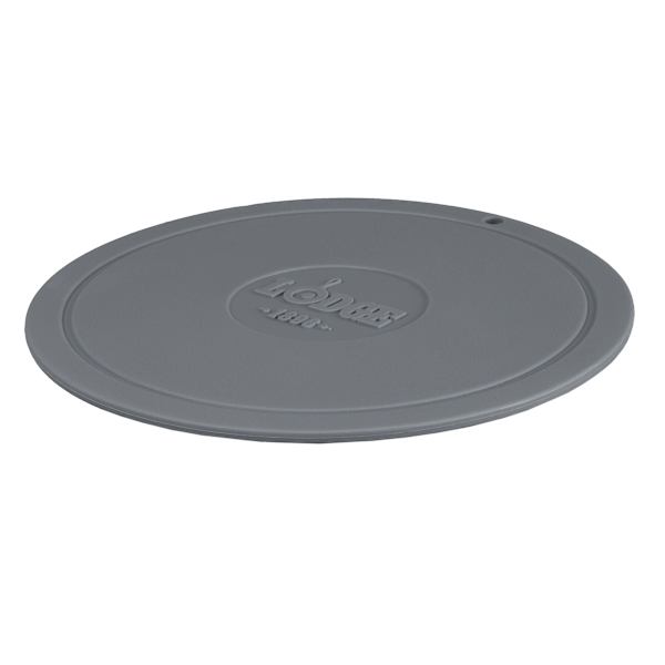Lodge Deluxe Grey Silicone Round Trivet, 7.25"